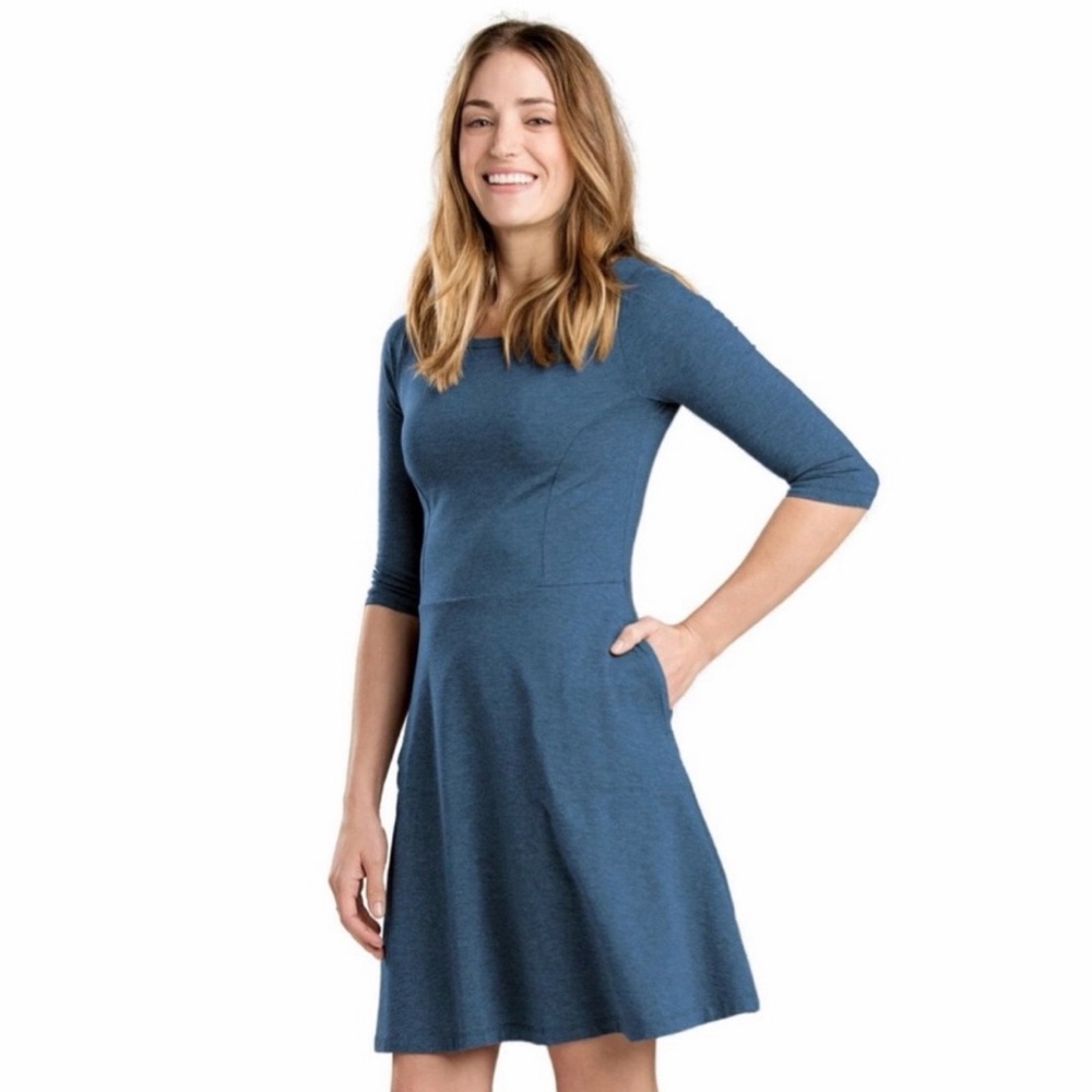 Toad&Co Faro Dress Blend of organic cotton and Tencel